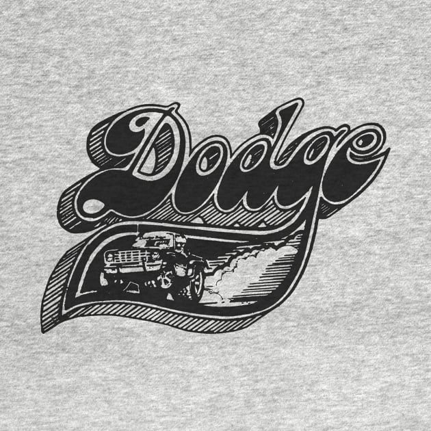 Vintage Dodge Pick-Up Art (Ghost on Asphalt) by jepegdesign